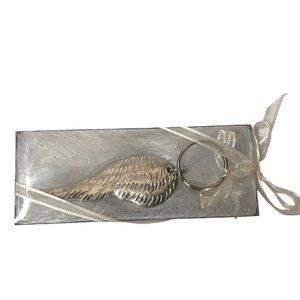 Serenity Seasons Of Cannon Falls Pewter Angel Wing Key Ring Temptation Mae West